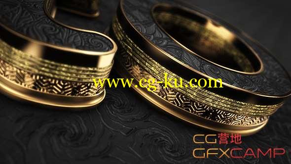 AE模板-三维金色文字Logo动画 Black Gold Logo V5的图片1