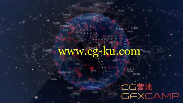 AE模板-高科技HUD全息投影地球动画 Earth Hologram的图片1