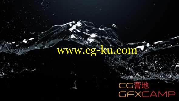 AE模板-水流拖尾Logo动画 Watertrail Logo Reveal的图片1