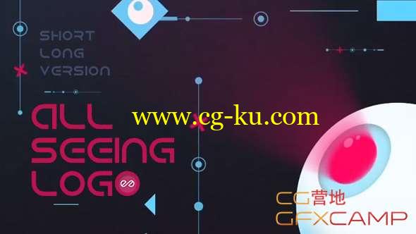 AE模板-创意图形眼睛MG动画 All Seeing Logo的图片1