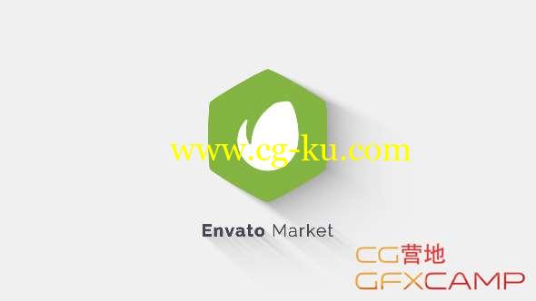 AE模板-扁平化简洁Logo动画 Short Clean Logo的图片1
