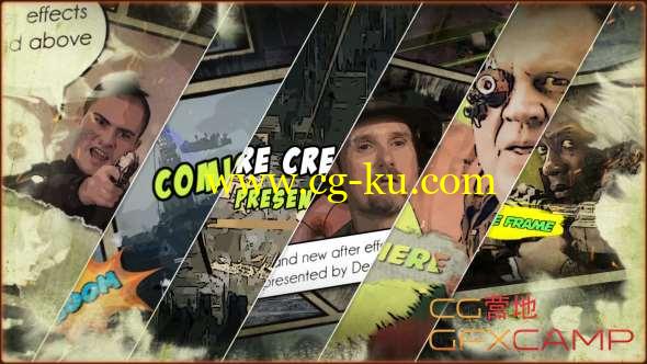AE模板-动作电影漫画分镜头视频开场 Action Comic的图片1