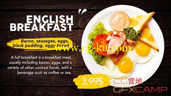 AE模板-食物餐厅宣传包装 Food Market的图片1