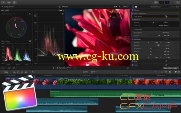 Apple FCPX (Final Cut Pro X) v10.3.4 中文/英文/多语言破解版 百度网盘+迅雷下载的图片1