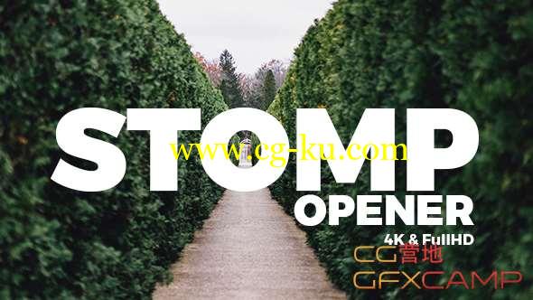 AE模板-节奏感快闪文字标题图片开场 Stomp Opener的图片1