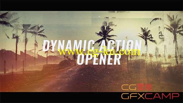 AE模板-快闪文字图片节奏感开场 Dynamic Action Opener的图片1