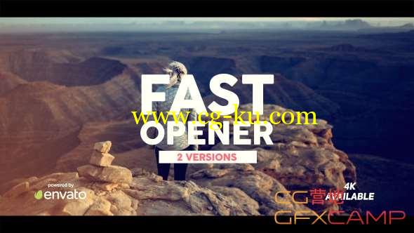 AE模板-快速文字图片开场 Fast Opener的图片1