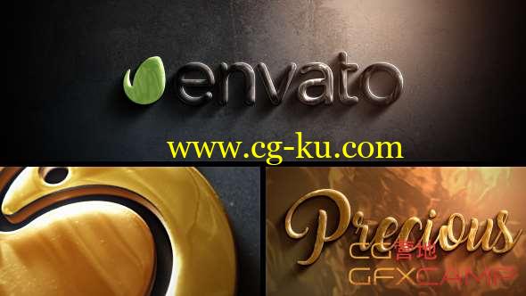 AE模板-钢铁质感三维Logo动画 Metallic Logo的图片1