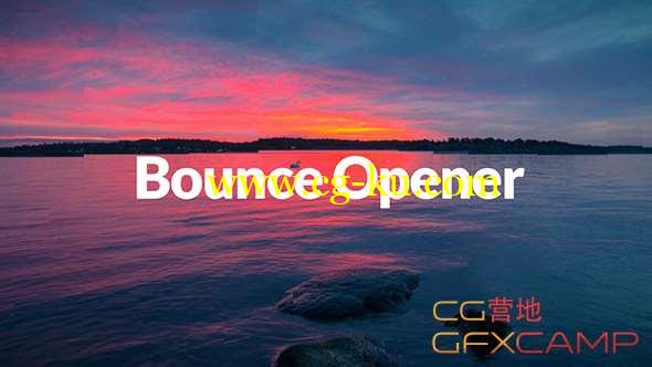 AE模板-文字图片快闪动画片头 Bounce Dynamic Opener的图片1