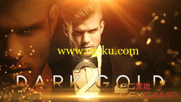 AE模板-金色碎片文字人物介绍片头 Dark Gold 2的图片1