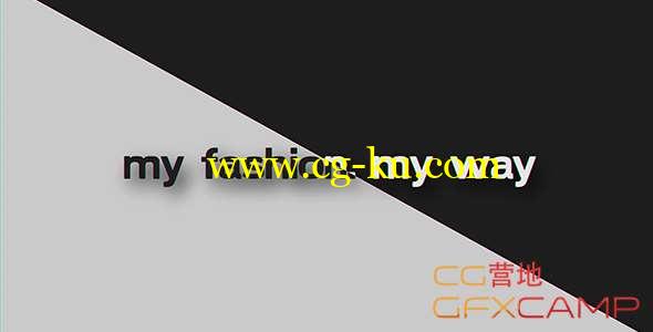 AE模板-黑白简洁时尚图片视频展示 My Fashion My Way的图片1