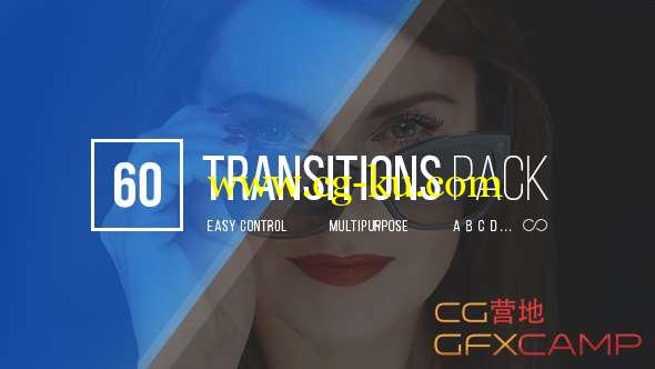 AE模板-60组图形动画视频转场 Transitions的图片1