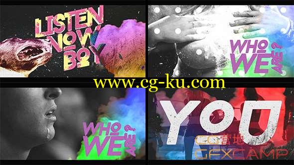 AE模板-复古污迹摇滚开场片头 We Are Grunge Opener的图片1