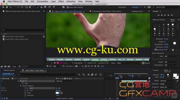 AE笔刷工具使用教程 Pluralsight - After Effects CC Paint Tools的图片1