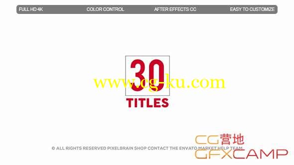 AE模板-时尚文字标题动画 Modern Titles II的图片1
