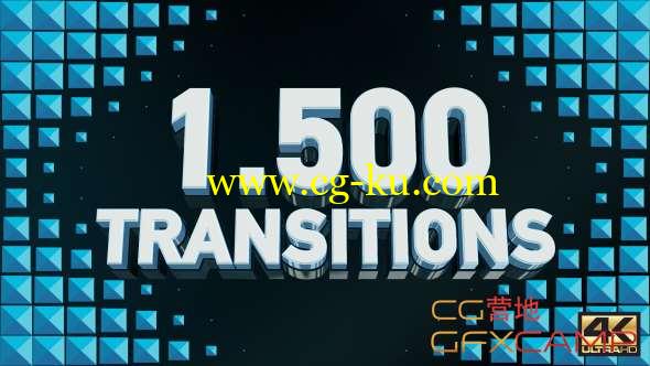 AE模板-图形平铺遮罩转场动画 Transitions的图片1
