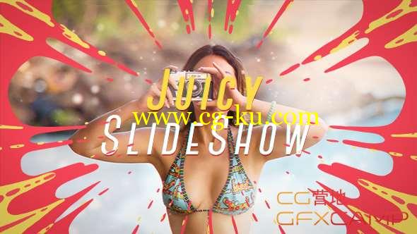AE模板-夏天旅游青春时尚活力动态片头 Juicy Slideshow的图片1