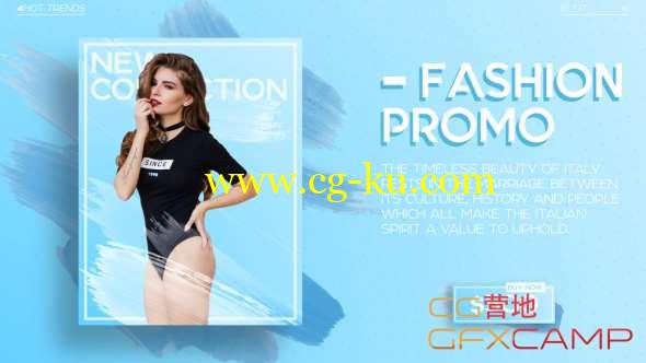 AE模板-清新时尚模特介绍展示片头 Fashion Market的图片1