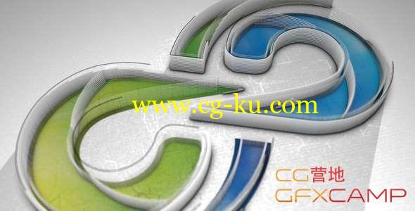 AE模板-三维迷宫绘制Logo动画 Contour Maze Logo的图片1