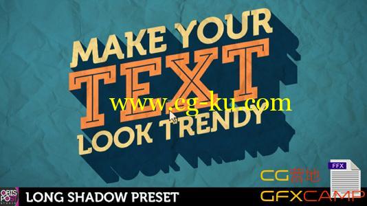 AE扁平化长投影预设 VideoHive Long Shadow Preset的图片1