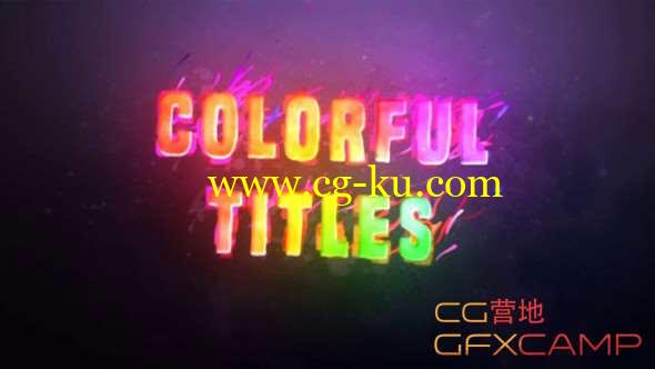 AE模板-彩色大气文字标题 Colorful Titles的图片1