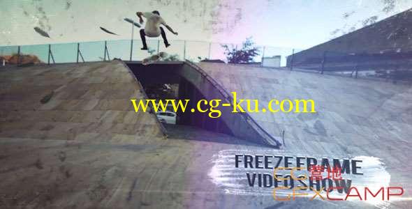 AE模板-视频分层拼贴三维定格开场 Freeze Frame Videoshow的图片1