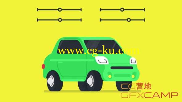 卡通汽车绑定AE教程 After Effects - Car Rigging Tutorial的图片1