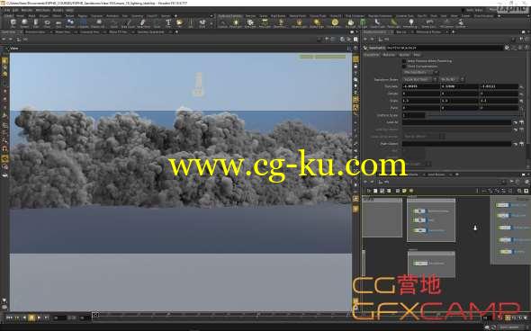 Houdini爆炸烟雾特效教程 FXPHD - VFX306 Advanced VFX The Desert Sandstorm的图片1