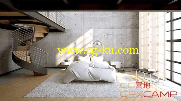室内场景灯光C4D教程 Cinema 4D - How to Realistically Light an Interior Scene Tutorial的图片1