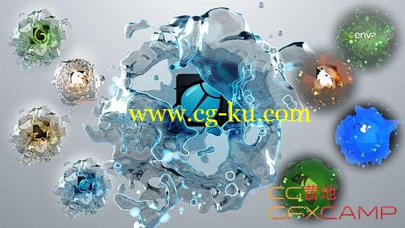 AE模板-液体水流Logo动画 Liquids Quick Logo Pack 3的图片1