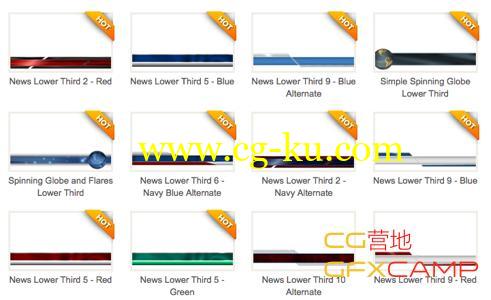 34个新闻人名字幕条 Lower Thirds  News Special Effects Pack的图片1