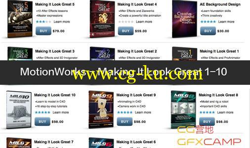 AE/C4D教程 MotionWorks – Making It Look Great 1-10全集的图片1