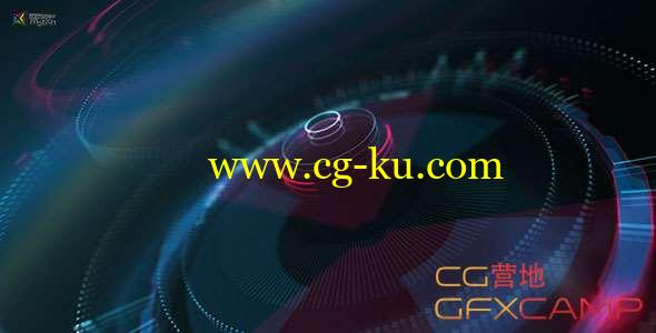 AE模板-高科技Logo动画片头 Hi-Tech HUD Logo Reveal的图片1