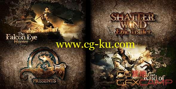 AE模板-墙壁破碎掉落大气片头宣传片 Shatter Wind Epic Trailer的图片1
