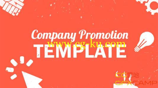 扁平化公司元素展示 VideoHive Company Promotion Pack的图片1