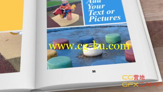 书籍打开展示 VideoHive My Book Promotion的图片1