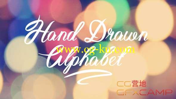 AE模板-手写字英文动画 Hand Drawn Alphabet的图片1
