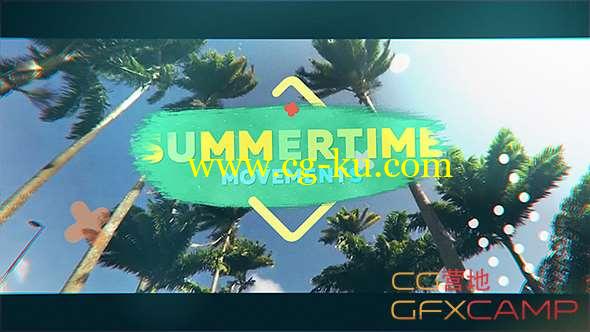 AE模板-夏天度假旅游视频宣传片头 Summertime Movements - Bright Opener的图片1
