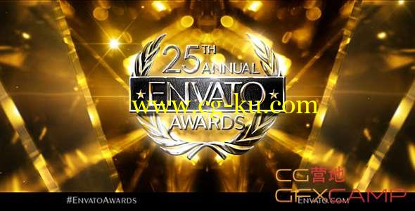 AE模板-金色背景电影晚会颁奖典礼包装 Ultimate Awards Package的图片1