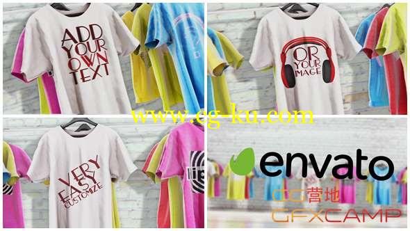 AE模板-三维T恤介绍展示动画 T-Shirts Promo的图片1
