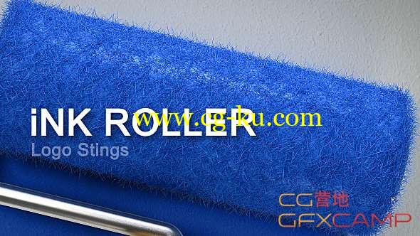 AE模板-油漆滚筒Logo展示 Ink Roller的图片1