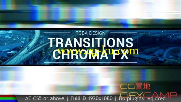 AE模板-50组色彩分离色差视频转场 Transitions的图片1