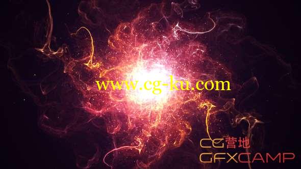 AE模板-分型粒子汇聚Logo动画 Cosmos Logo Reveal的图片1