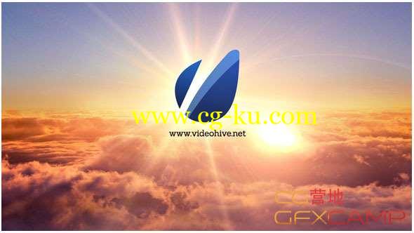 AE模板-三维碎片天空汇聚Logo展示 Epic Sky Logo Reveal的图片1