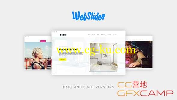 AE模板-网站宣传介绍片头 WebSlides的图片1