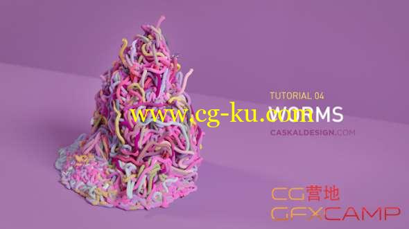 Houdini制作一堆蠕虫动画教程 Creating a Pile of Worms Tutorial的图片1