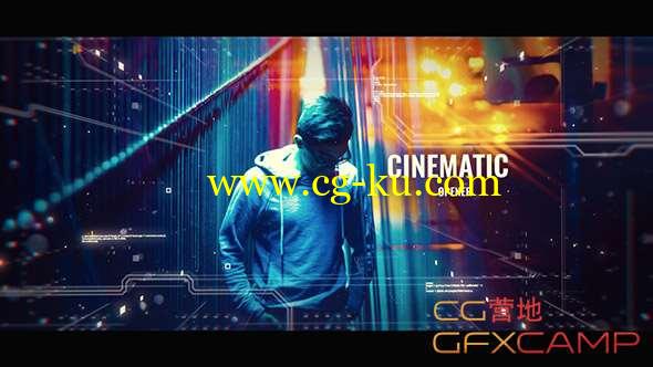AE模板-大气科技感视差图片开场片头 Cinematic Opener的图片1