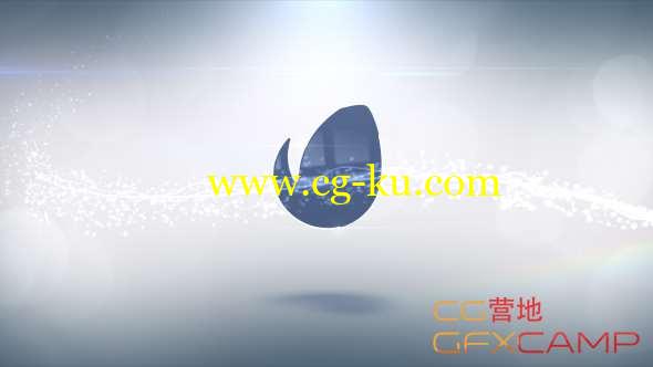 AE模板-粒子光线拖尾Logo展示 Particle Light Reveal的图片1