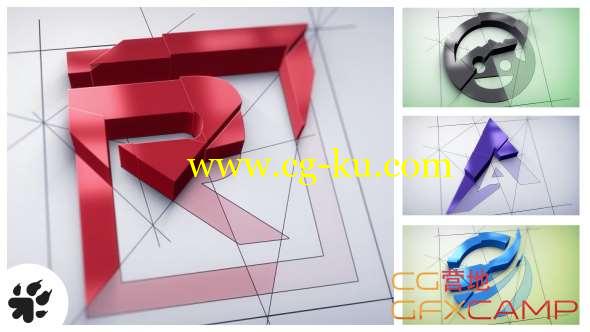 AE模板-三维建筑生长Logo动画 Architect Logo Build的图片1