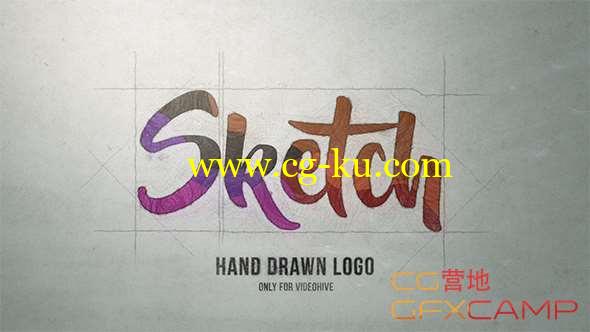 AE模板-手绘素描Logo展示 Sketch Logo的图片1